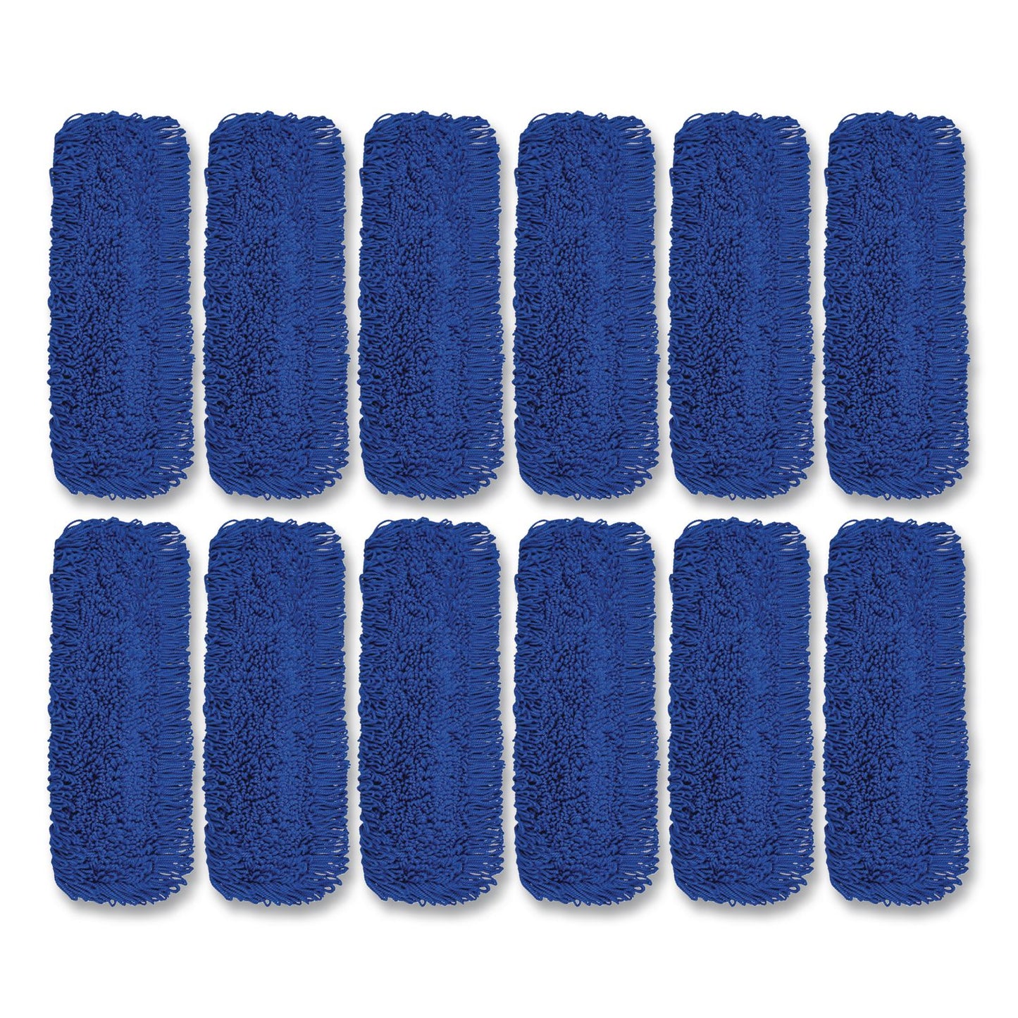 Gritt Commercial Microfiber Looped Dust Mop Pad Head, 24 x 5, Blue, 12/Carton (GCEGRI1822412PK)