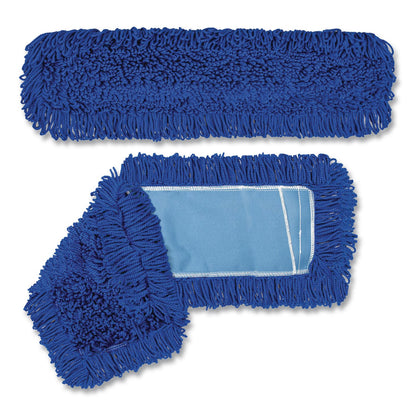 Gritt Commercial Microfiber Looped Dust Mop Pad Head, 36 x 5, Blue (GCEGRI18236)