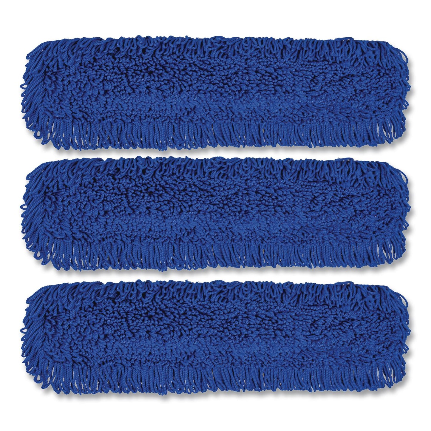 Gritt Commercial Microfiber Looped Dust Mop Pad Head, 36 x 5, Blue, 3/Pack (GCEGRI182363PK)