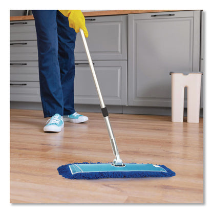 Gritt Commercial Microfiber Looped Dust Mop Pad Head, 36 x 5, Blue, 3/Pack (GCEGRI182363PK)