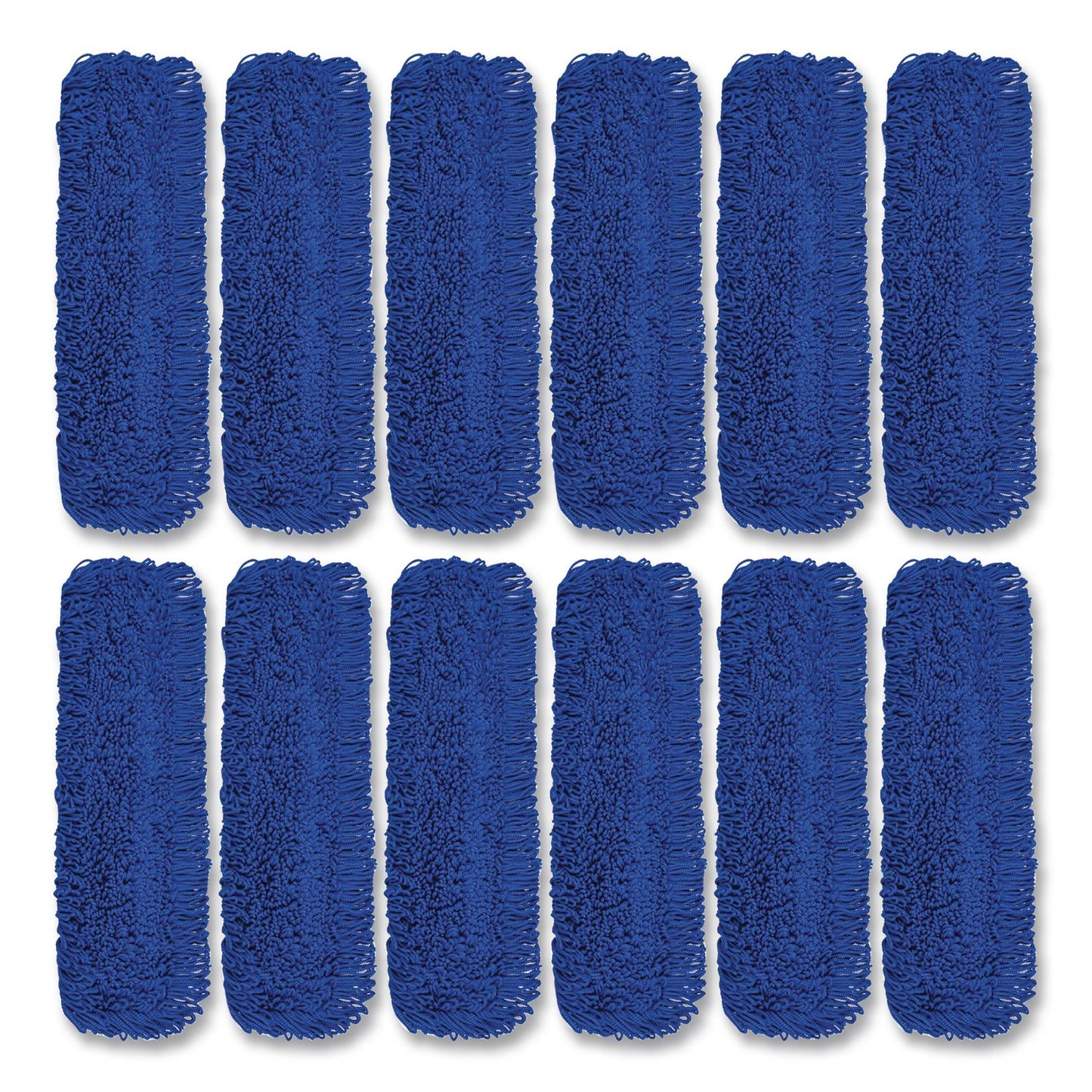 Gritt Commercial Microfiber Looped Dust Mop Pad Head, 36 x 5, Blue, 12/Carton (GCEGRI1823612PK)