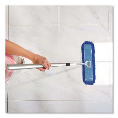 Gritt Commercial Microfiber Looped Dust Mop Pad Head, 36 x 5, Blue, 12/Carton (GCEGRI1823612PK)