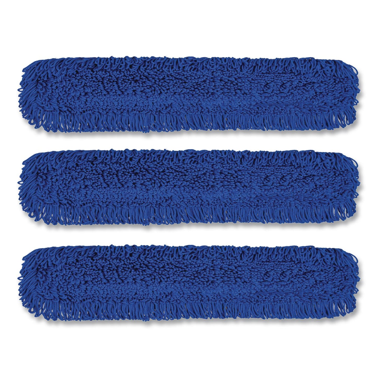 Gritt Commercial Microfiber Looped Dust Mop Pad Head, 48 x 5, Blue, 3/Pack (GCEGRI182483PK)