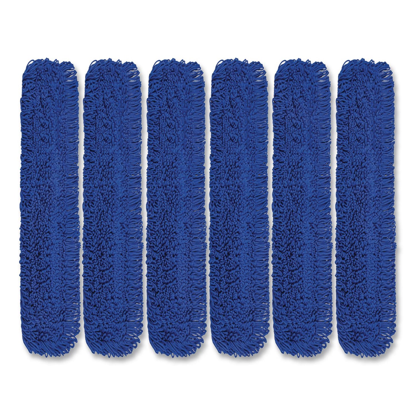 Gritt Commercial Microfiber Looped Dust Mop Pad Head, 48 x 5, Blue, 6/Pack (GCEGRI182486PK)
