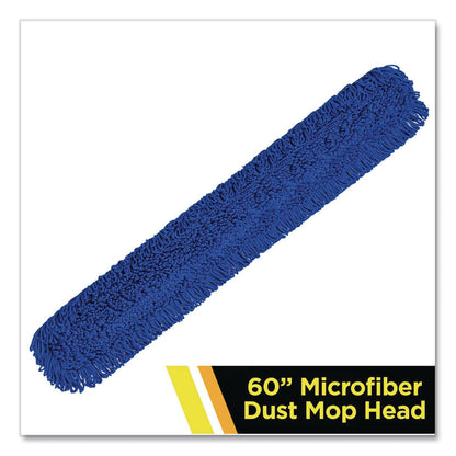 Gritt Commercial Microfiber Looped Dust Mop Pad Head, 60 x 5, Blue (GCEGRI18260)