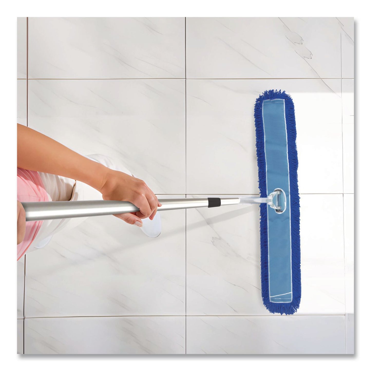 Gritt Commercial Microfiber Looped Dust Mop Pad Head, 60 x 5, Blue (GCEGRI18260)