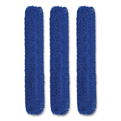 Gritt Commercial Microfiber Looped Dust Mop Pad Head, 60 x 5, Blue, 3/Pack (GCEGRI182603PK)