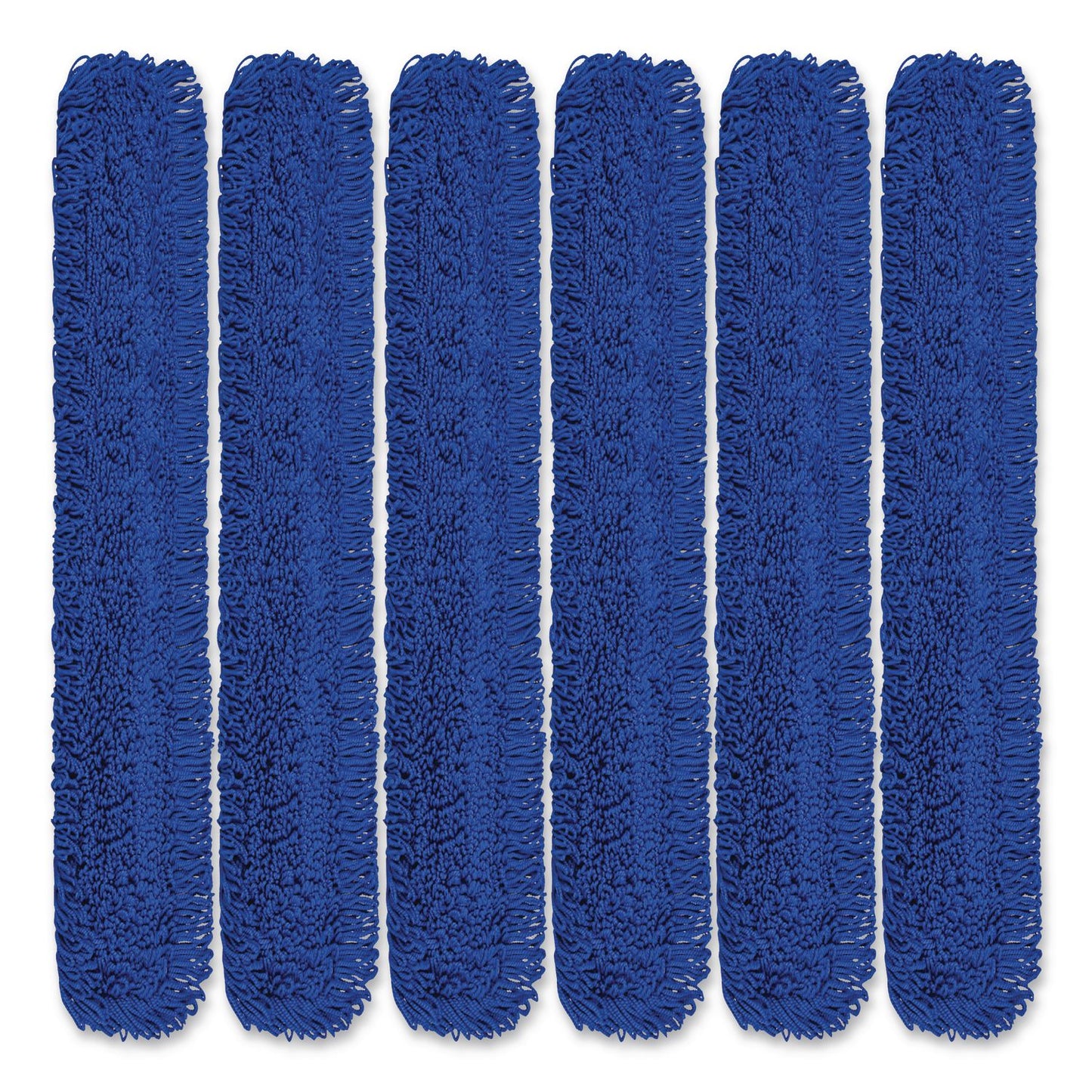 Gritt Commercial Microfiber Looped Dust Mop Pad Head, 60 x 5, Blue, 6/Pack (GCEGRI182606PK)