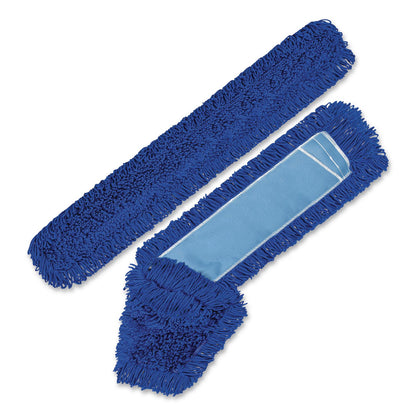 Gritt Commercial Microfiber Looped Dust Mop Pad Head, 60 x 5, Blue, 6/Pack (GCEGRI182606PK)
