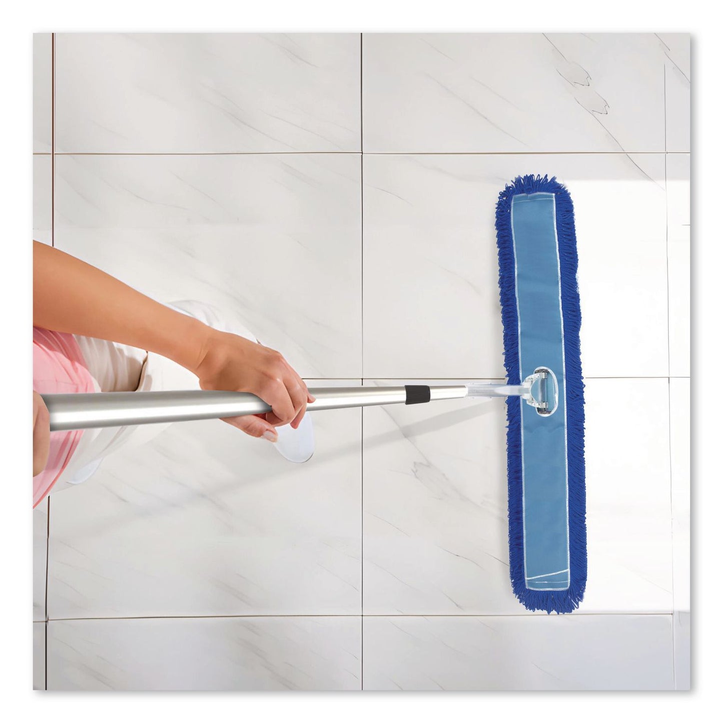 Gritt Commercial Microfiber Looped Dust Mop Pad Head, 60 x 5, Blue, 6/Pack (GCEGRI182606PK)