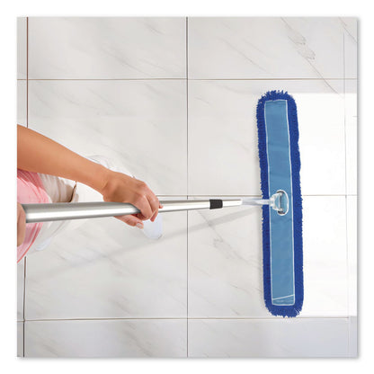 Gritt Commercial Microfiber Looped Dust Mop Pad Head, 60 x 5, Blue, 6/Pack (GCEGRI182606PK)