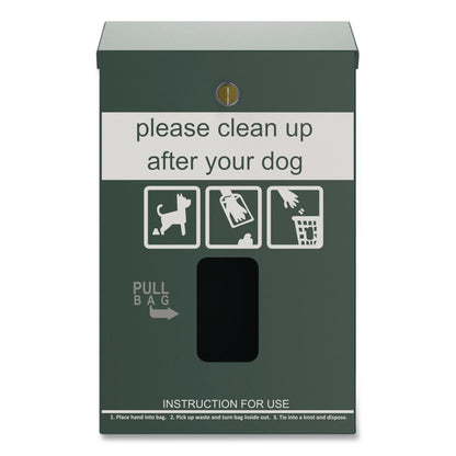 Furloo Wall-Mount Pet Waste Header Bag Dispenser, Green (GCEFLO13HDG)