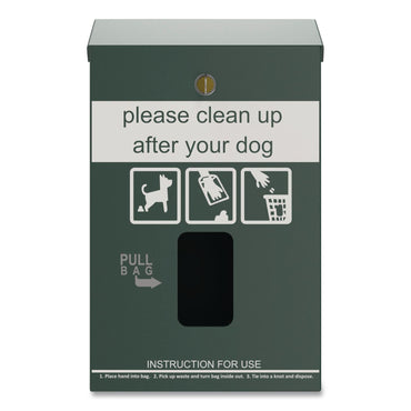Furloo Wall-Mount Pet Waste Header Bag Dispenser, Green (GCEFLO13HDG)