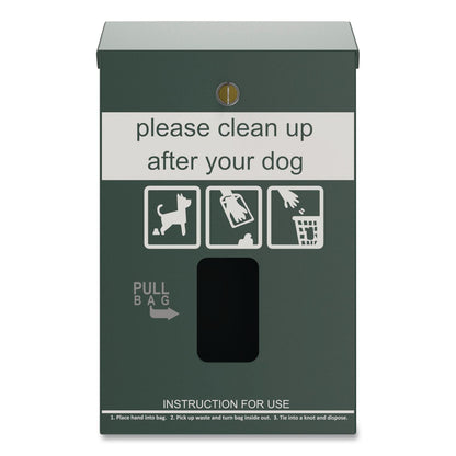 Furloo Wall-Mount Pet Waste Header Bag Dispenser, Green (GCEFLO13HDG)