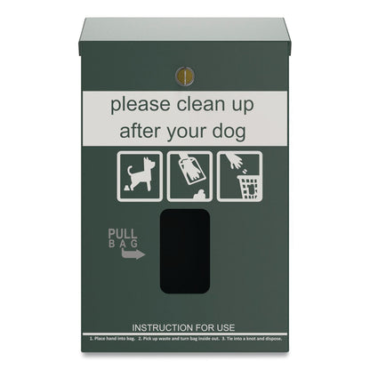 Furloo Wall-Mount Pet Waste Header Bag Dispenser, Green (GCEFLO13HDG)