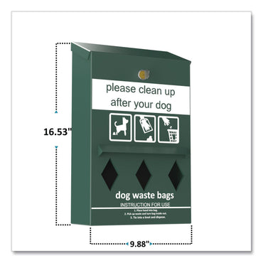 Furloo Wall-Mount Pet Waste Roll Bag Dispenser (GCEFLO13RDG)