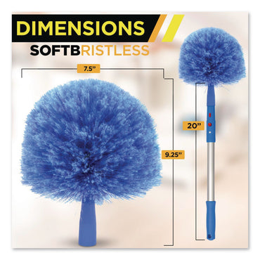 Gritt Commercial Cobweb/Corner Duster Brush with 20" Pole (GCEGRI108)
