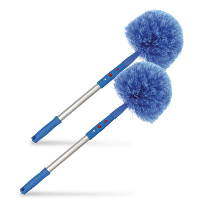 Gritt Commercial Cobweb/Corner Duster Brush with 20" Pole, 2/Kit (GCEGRI1082PK)