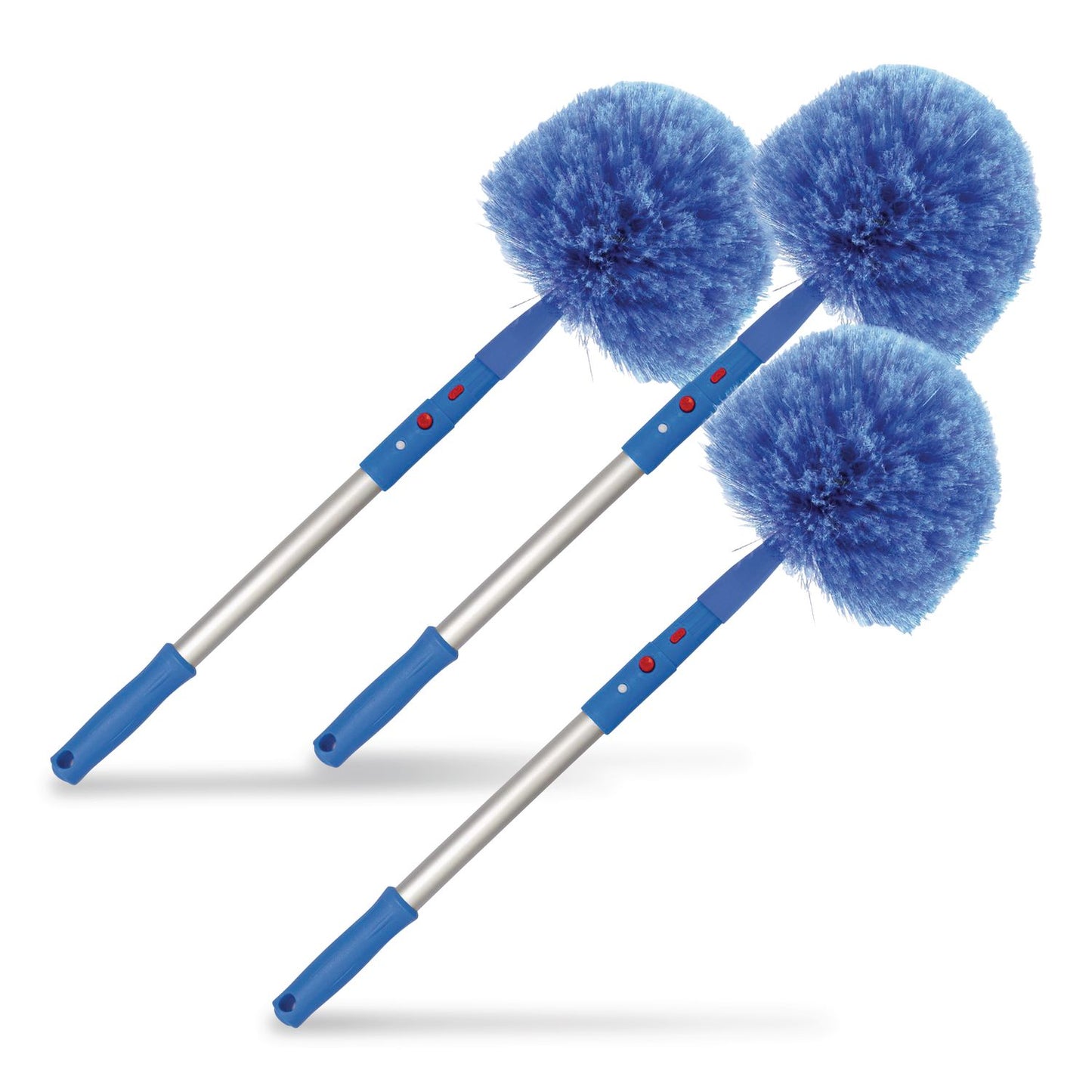 Gritt Commercial Cobweb/Corner Duster Brush with 20" Pole, 3/Kit (GCEGRI1083PK)