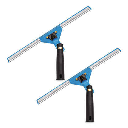 Gritt Commercial Swivel Window Squeegee with Quick Release, 14" Wide Blade, 2/Pack (GCEGRI1292PK)