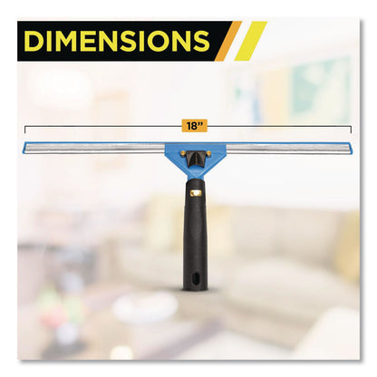 Gritt Commercial Swivel Window Squeegee with Quick Release, 18" Wide Blade, 2/Pack (GCEGRI129182PK)