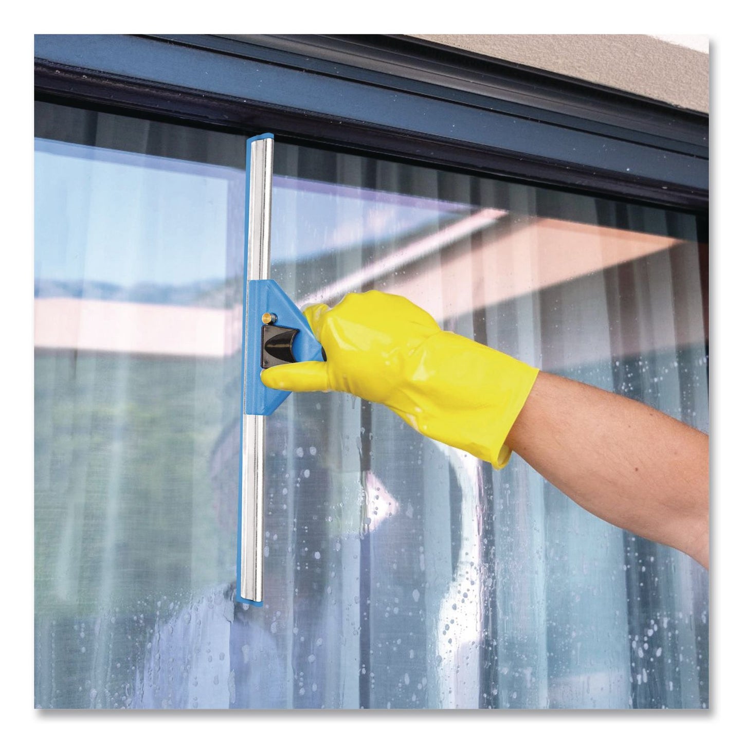Gritt Commercial Swivel Window Squeegee with Quick Release, 18" Wide Blade, 12/Carton (GCEGRI1291812PK)