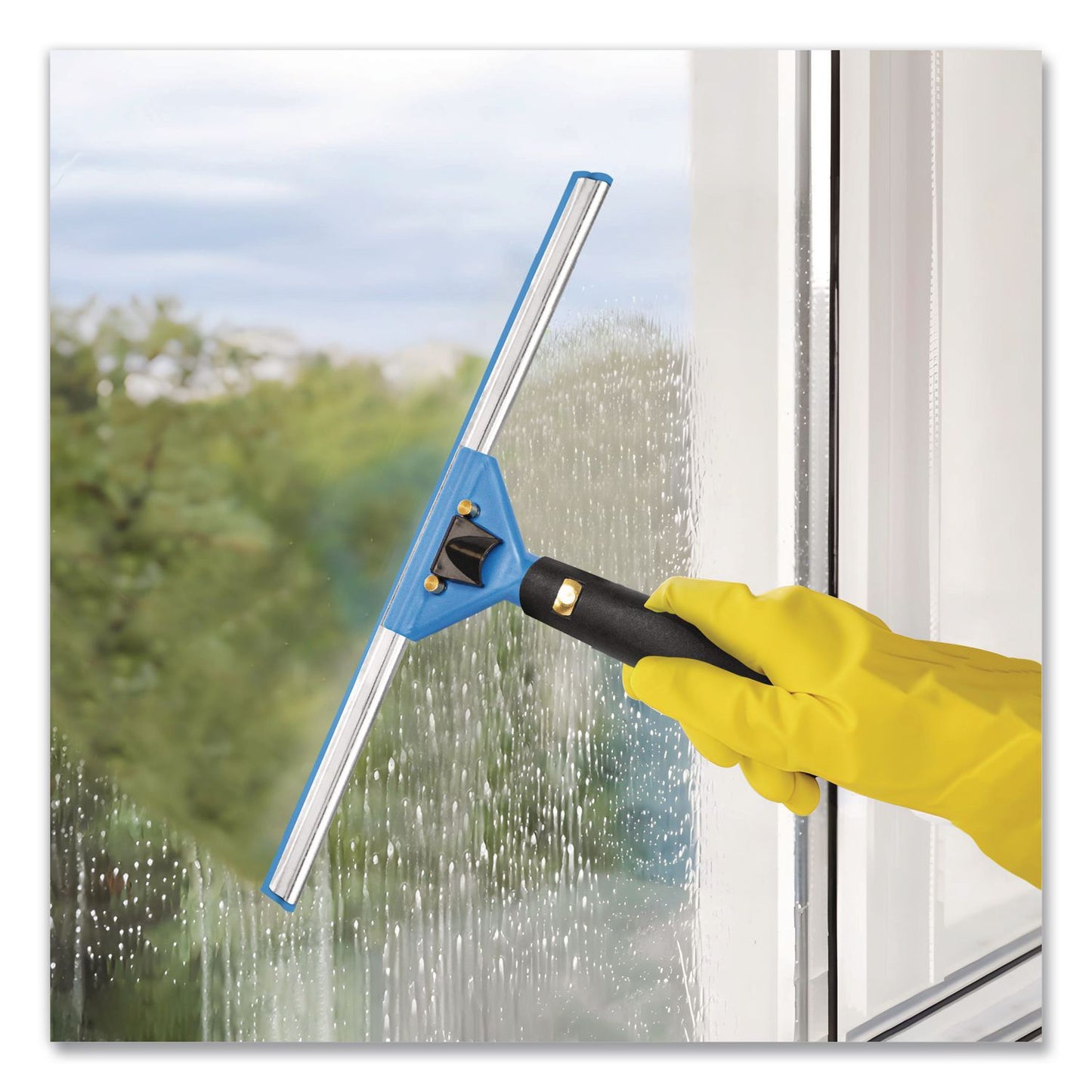 Gritt Commercial Swivel Window Squeegee with Quick Release, 18" Wide Blade, 3/Pack (GCEGRI129183PK)