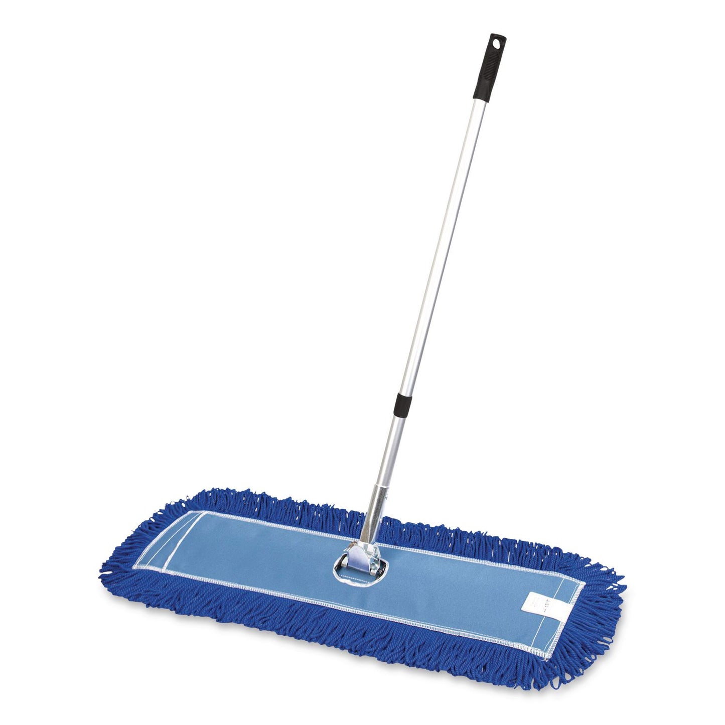 Gritt Commercial All-In-One Microfiber Dust Mop Set with Telescopic Handle, 36 x 5, Blue Microfiber Head, 40" to 72" Silver Aluminum Handle (GCEGRI17436T)