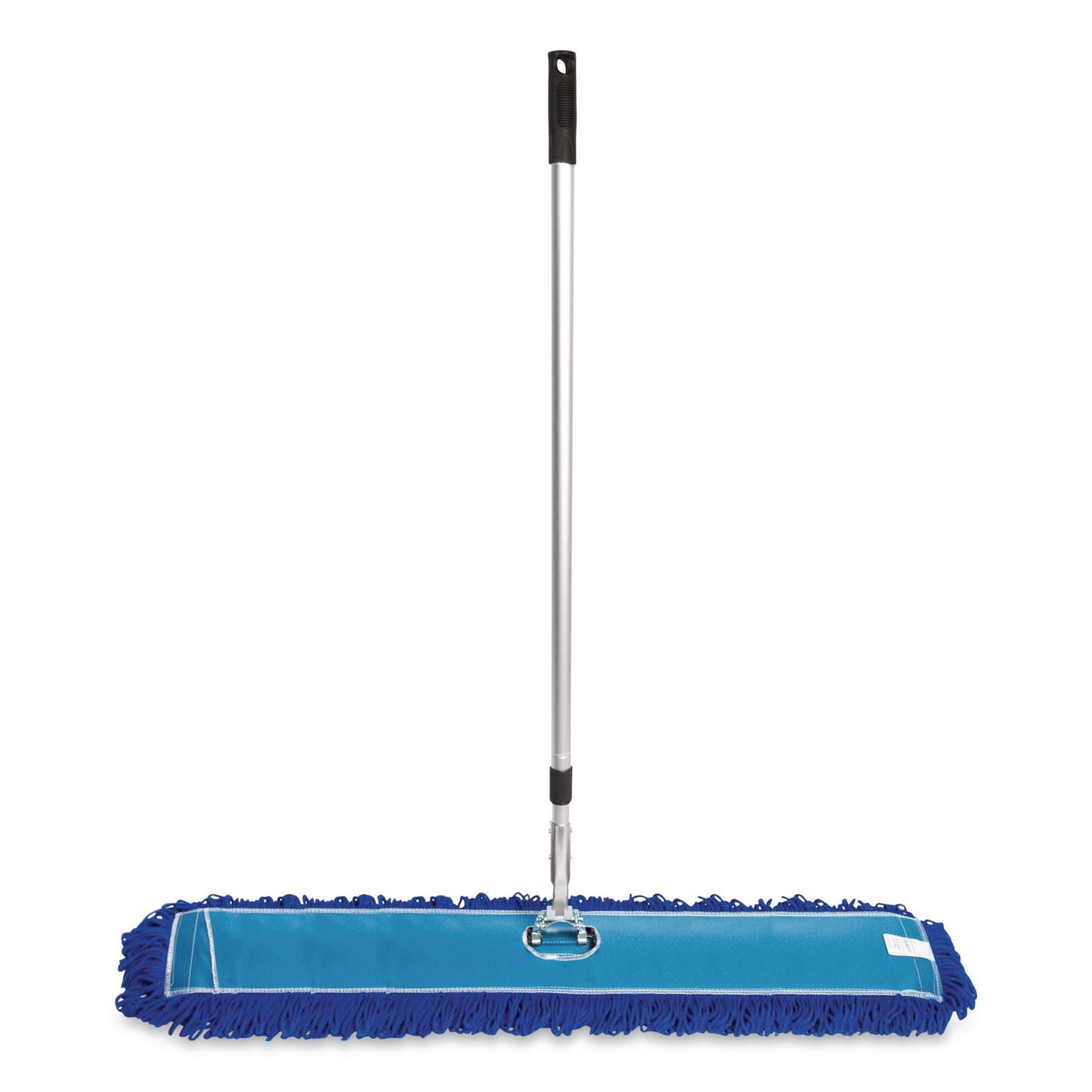 Gritt Commercial All-In-One Microfiber Dust Mop Set with Telescopic Handle, 48 x 5, Blue Microfiber Head, 40" to 72" Silver Aluminum Handle (GCEGRI17448T)