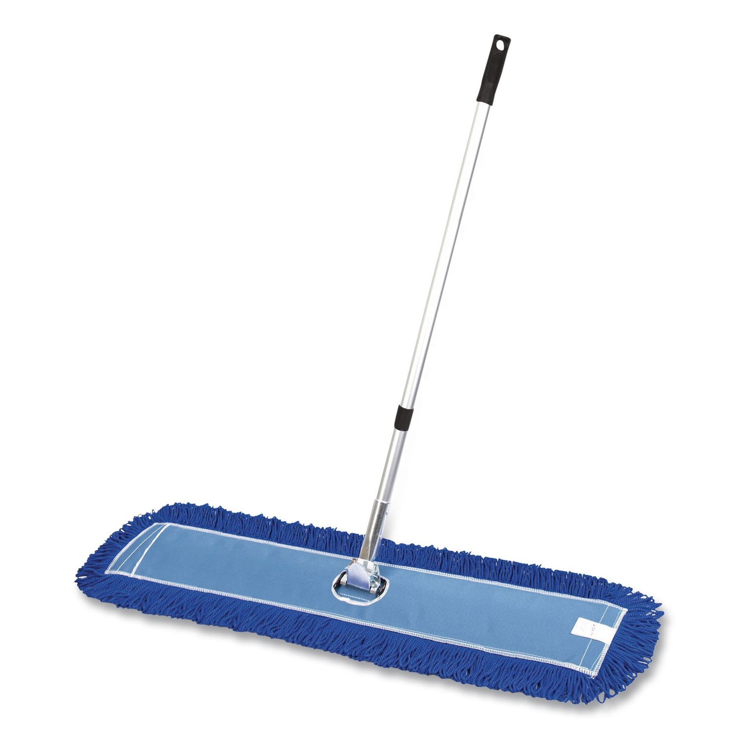 Gritt Commercial All-In-One Microfiber Dust Mop Set with Telescopic Handle, 48 x 5, Blue Microfiber Head, 40" to 72" Silver Aluminum Handle (GCEGRI17448T)