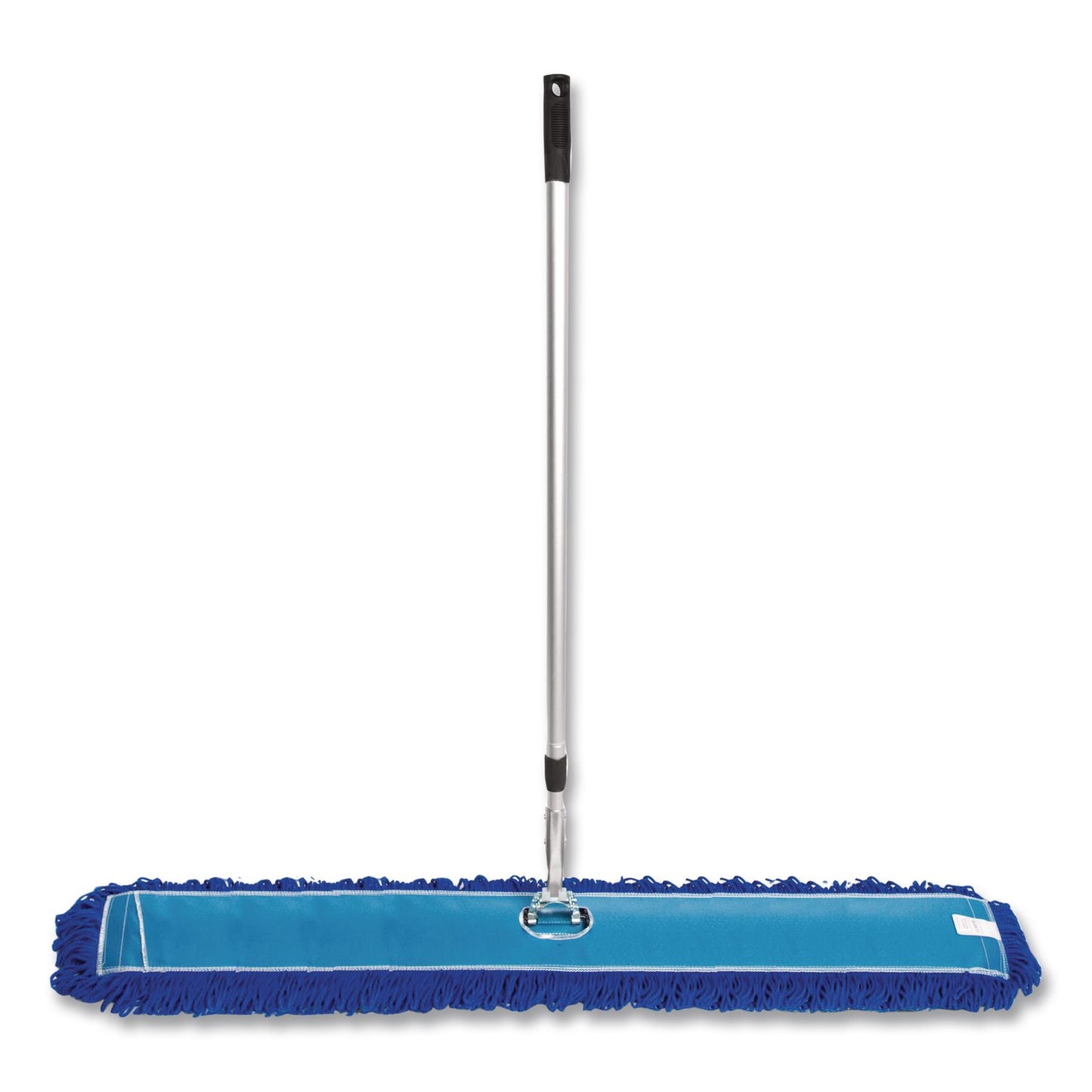 Gritt Commercial All-In-One Microfiber Dust Mop Set with Telescopic Handle, 60 x 5, Blue Microfiber Head, 40" to 72" Silver Aluminum Handle (GCEGRI17460T)