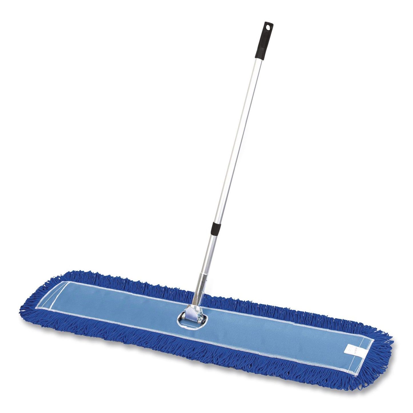 Gritt Commercial All-In-One Microfiber Dust Mop Set with Telescopic Handle, 60 x 5, Blue Microfiber Head, 40" to 72" Silver Aluminum Handle (GCEGRI17460T)