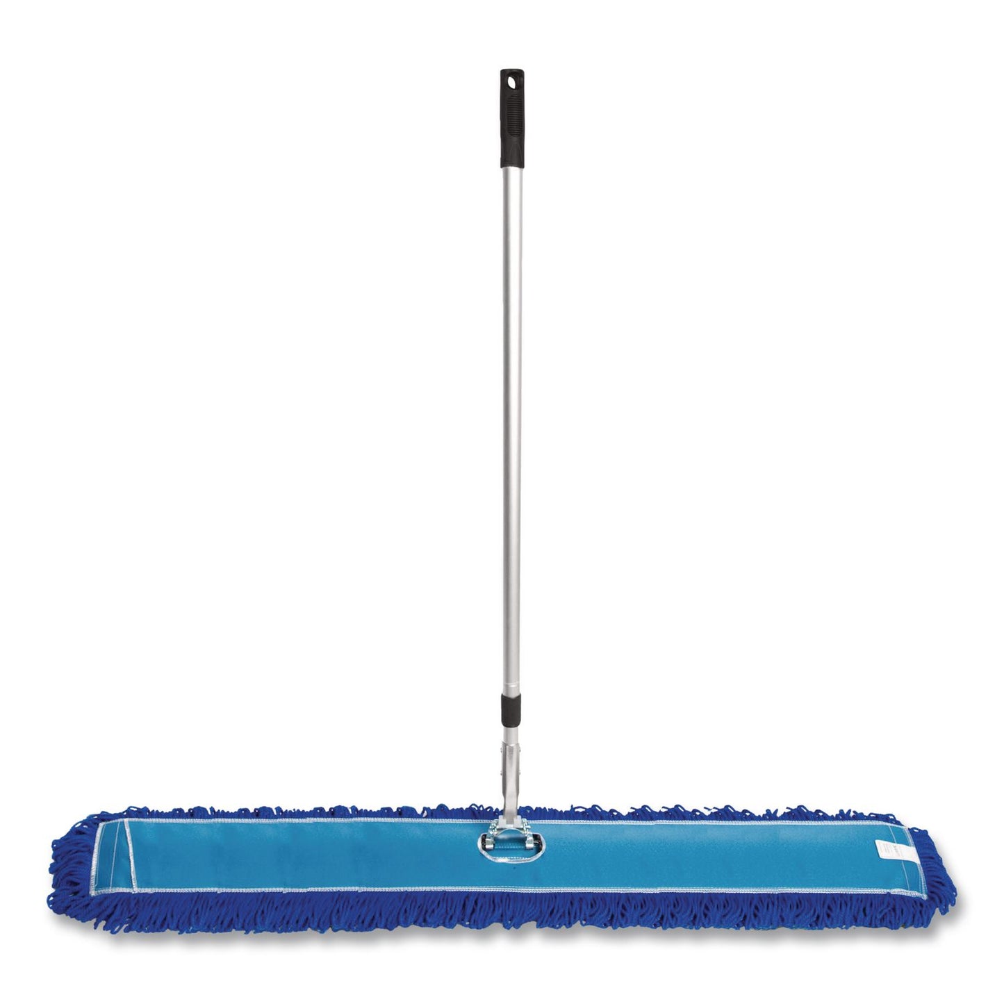 Gritt Commercial All-In-One Microfiber Dust Mop Set with Telescopic Handle, 60 x 5, Blue Microfiber Head, 72" Silver Aluminum Handle, 4/Kit (GCEGRI17460T4PK)