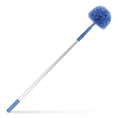Gritt Commercial Cobweb/Corner Duster Brush with Telescopic Pole, 3 ft to 6 ft Handle (GCEGRI1026F)