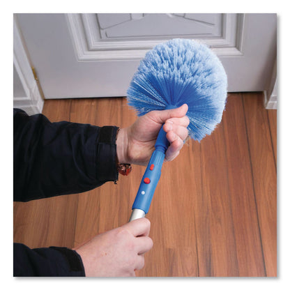 Gritt Commercial Cobweb/Corner Duster Brush with Telescopic Pole, 3 ft to 6 ft Handle, 2/Kit (GCEGRI1026F2PK)