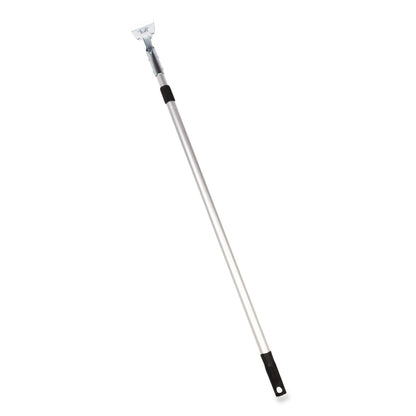 Gritt Commercial 72" Aluminum Telescopic Dust Mop Handle, 1" dia x 42" to 72", Silver (GCEGRI181)