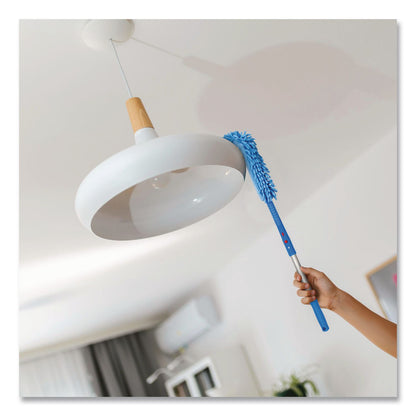 Gritt Commercial Flexible Wand Duster with Microfiber and Chenille Sleeve and 20" Pole (GCEGRI17520I)