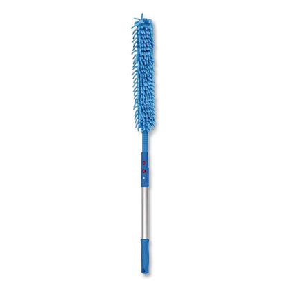 Gritt Commercial Flexible Wand Duster with Microfiber and Chenille Sleeve and 20" Pole (GCEGRI17520I)