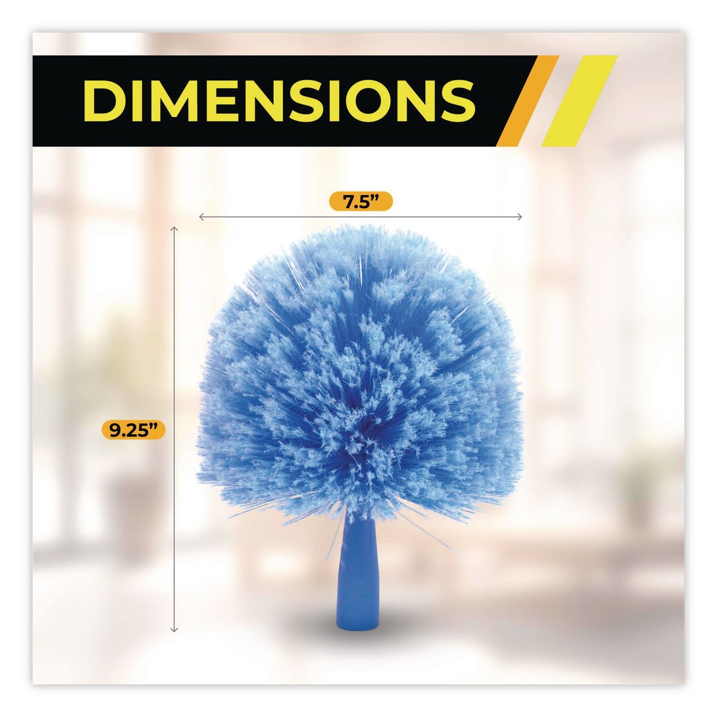 Gritt Commercial Cobweb/Corner Duster Brush, 8" Length, 6/Pack (GCEGRI1036PK)