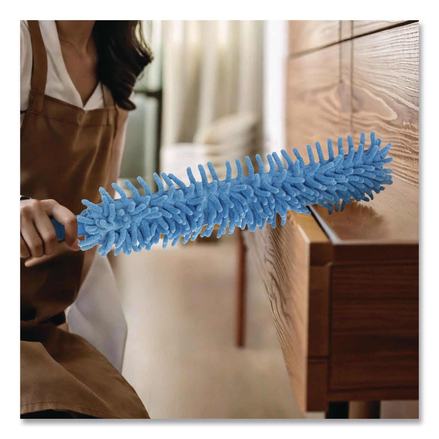 Gritt Commercial Flexible Wand Duster with Microfiber and Chenille Sleeve, 22" Length (GCEGRI176)