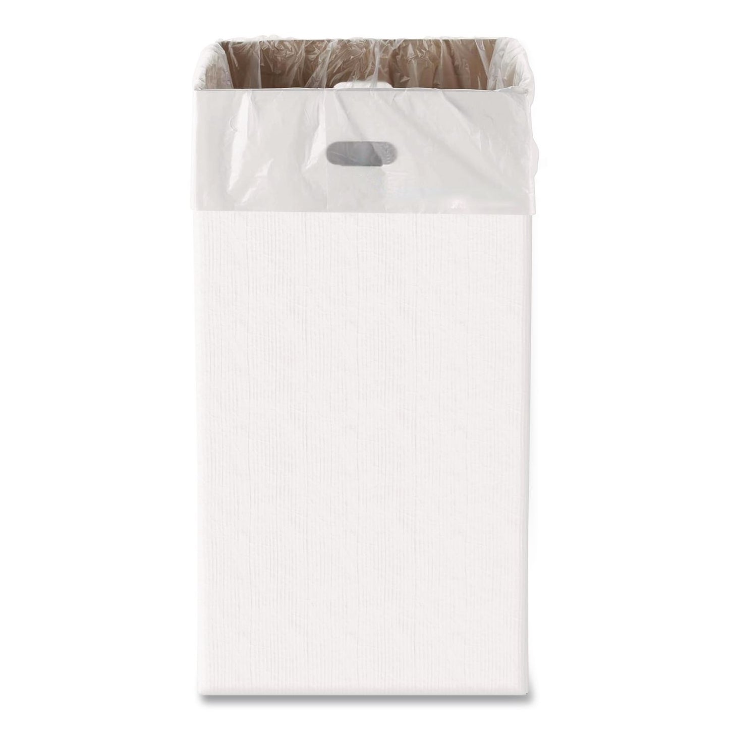 Gritt Commercial 30 Gallon Corrugated Cardboard Trash Can and Recycling Container, White, 4/Carton (GCEGRI52030G4)
