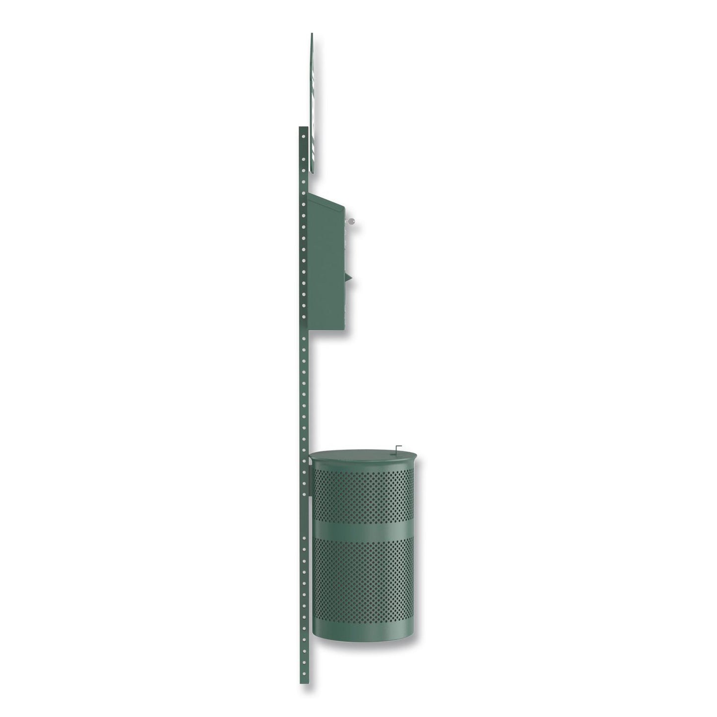 Furloo Pet Waste Station Starter Kit with Roll Bag Dispenser, Bags and Liners, 11.5 gal, Top Door, Green (GCEFLO1RSGB)