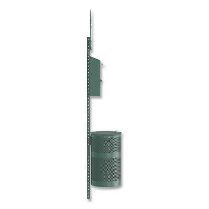 Furloo Pet Waste Station Starter Kit with Roll Bag Dispenser, Bags and Liners, 11.5 gal, Top Door, Green (GCEFLO1RSGB)