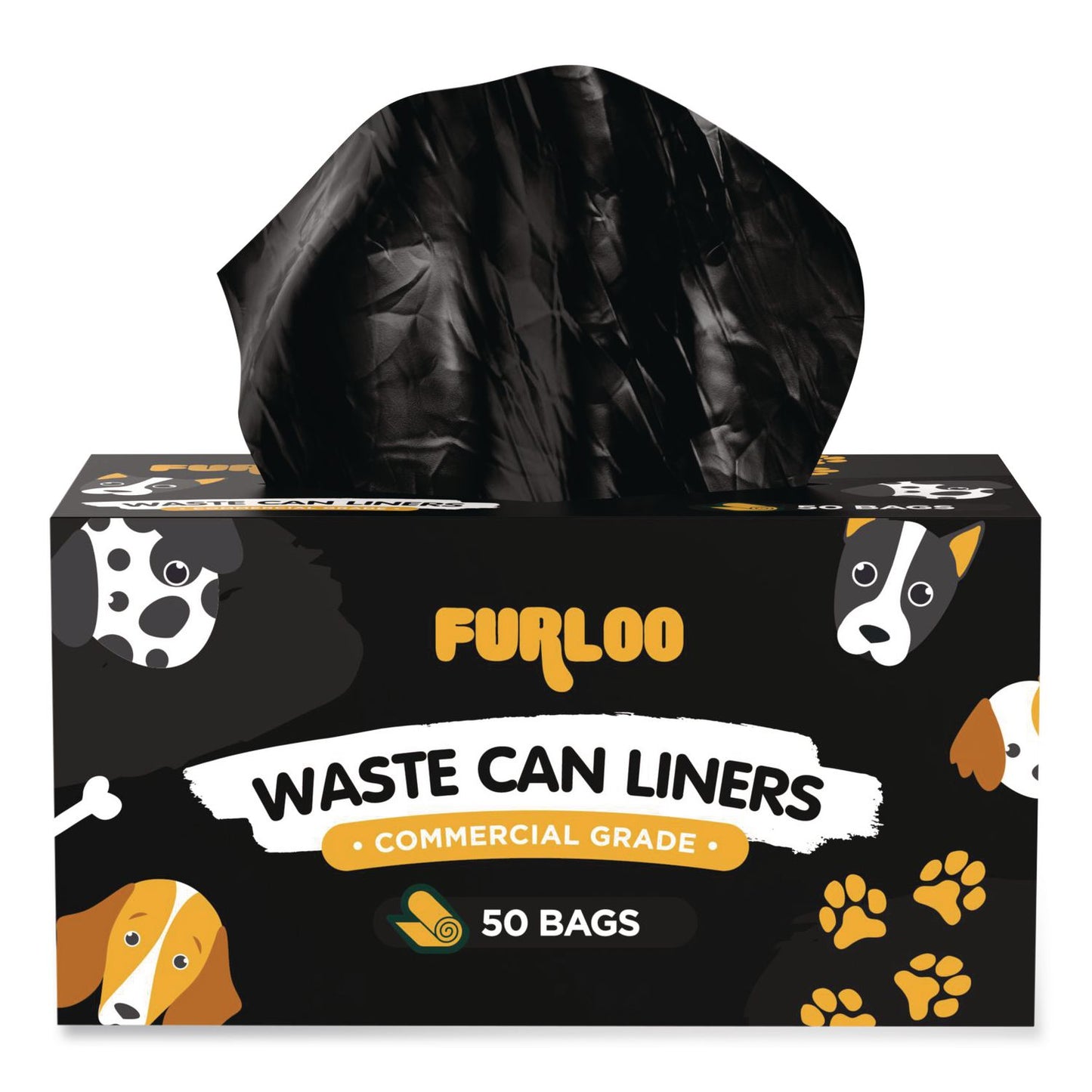 Furloo Pet Waste Station Starter Kit with Roll Bag Dispenser, Bags and Liners, 11.5 gal, Top Door, Green (GCEFLO1RSGB)
