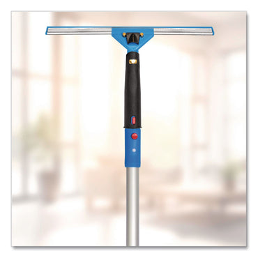 Gritt Commercial Pro Window Washing Kit with Swivel Squeegee and 6 ft Telescopic Pole, 14" Wide Blade (GCEGRI1306F14)