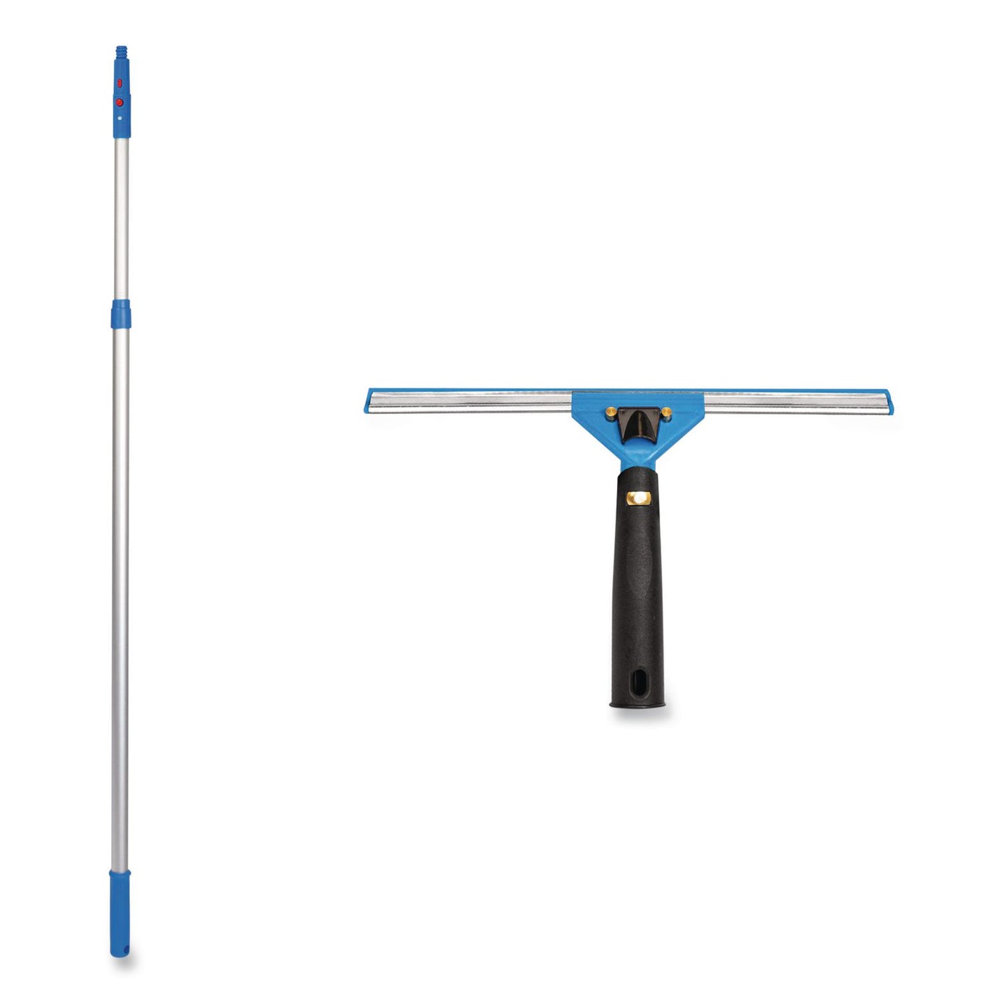 Gritt Commercial Pro Window Washing Kit with Swivel Squeegee and 6 ft Telescopic Pole, 14" Wide Blade, 3/Kit (GCEGRI1306F143P)