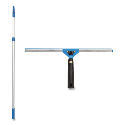 Gritt Commercial Pro Window Washing Kit with Swivel Squeegee and 6 ft Telescopic Pole, 18" Wide Blade, 2/Kit (GCEGRI1306F182P)