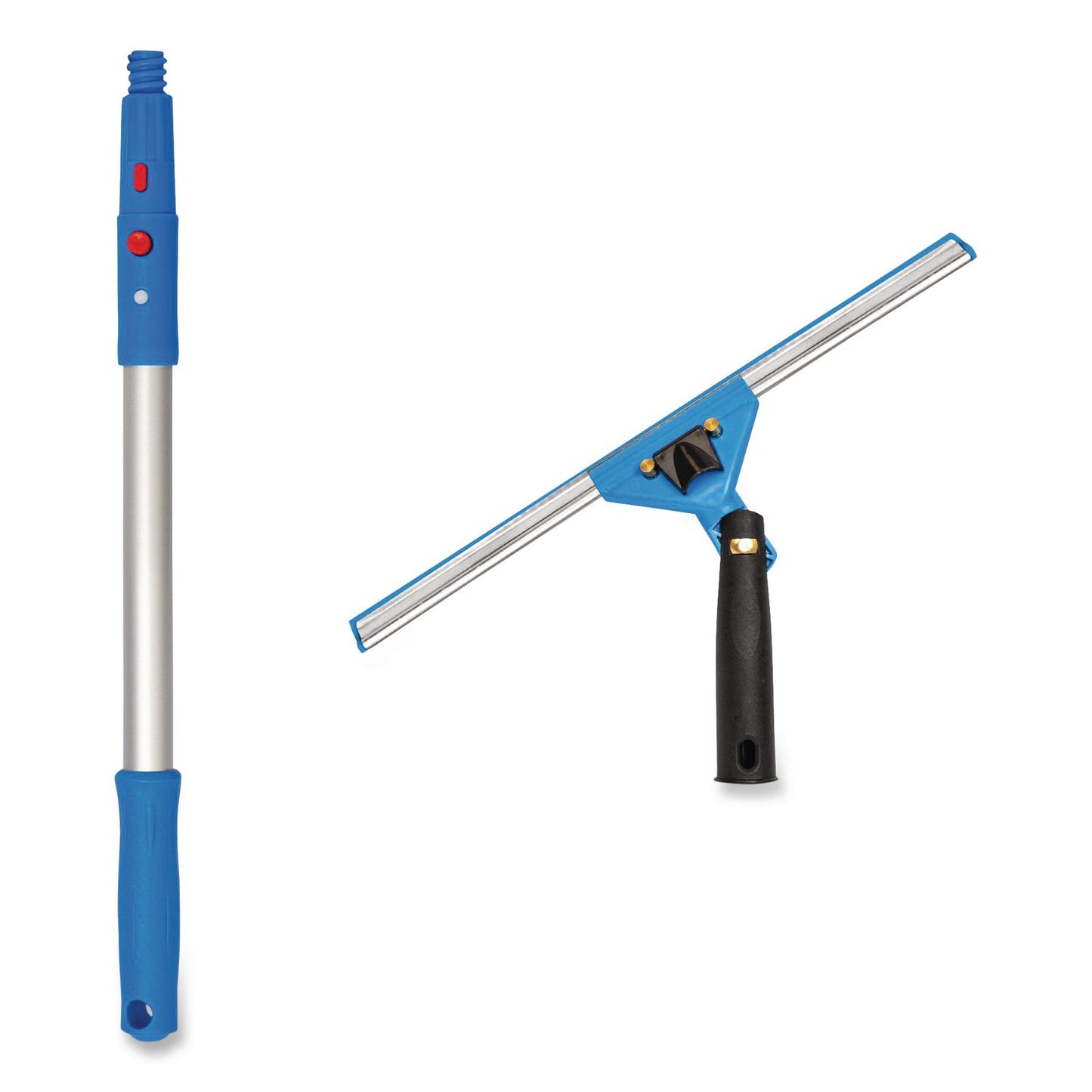 Gritt Commercial Pro Window Washing Kit with Swivel Window Squeegee and 20" Pole, 14" Wide Blade (GCEGRI131)