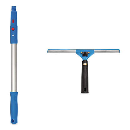 Gritt Commercial Pro Window Washing Kit with Swivel Window Squeegee and 20" Pole, 14" Wide Blade, 2/Kit (GCEGRI1312PK)
