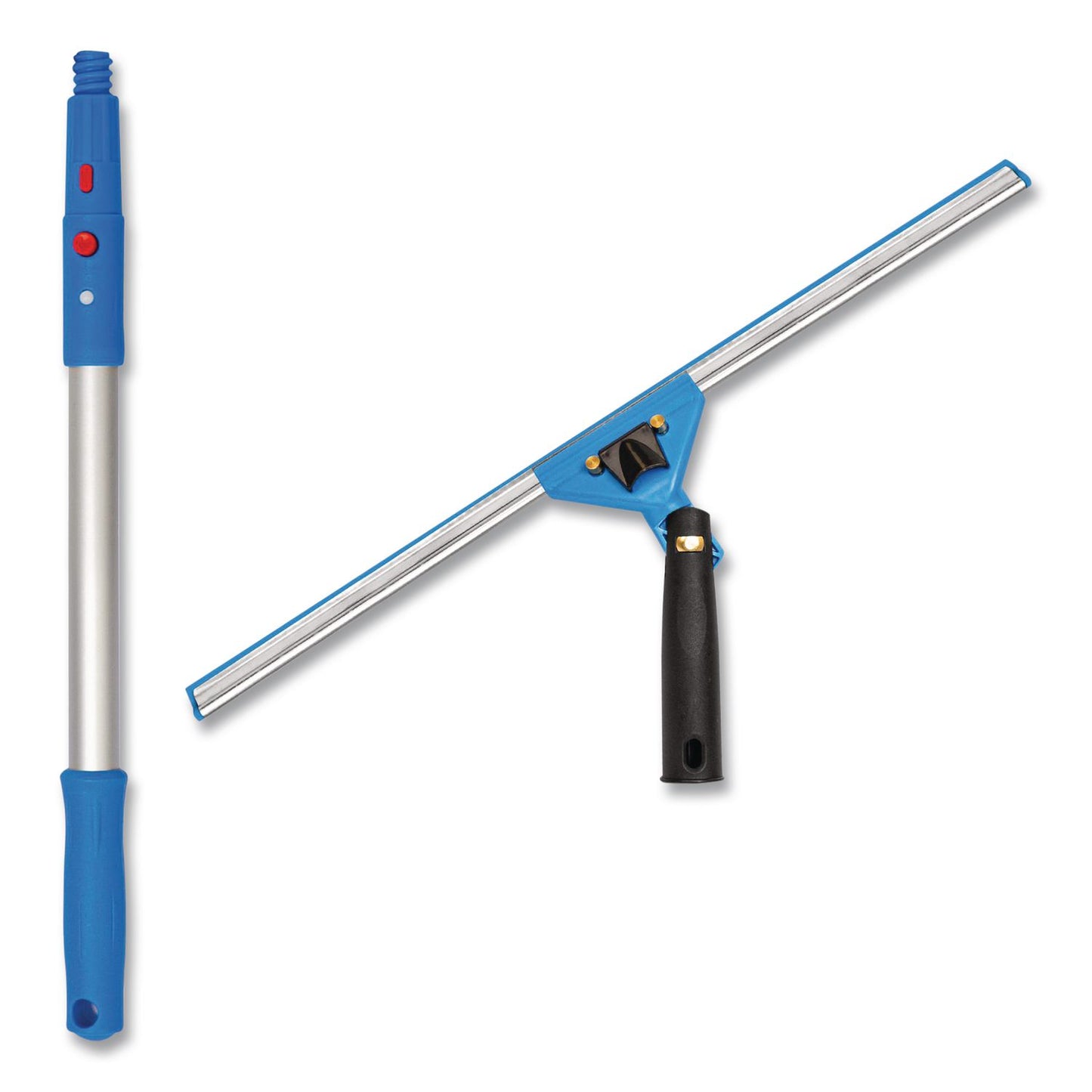 Gritt Commercial Pro Window Washing Kit with Swivel Window Squeegee and 20" Pole, 18" Wide Blade (GCEGRI13118)